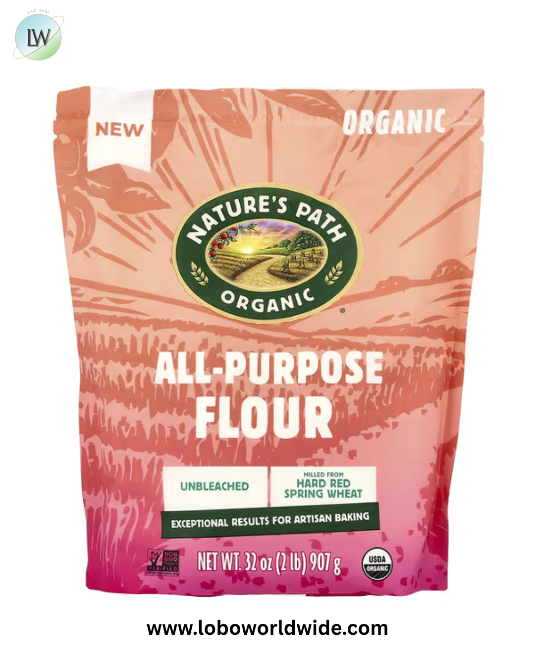 Nature's Path, Organic All-Purpose Flour, Unbleached, 32 oz (907 g)