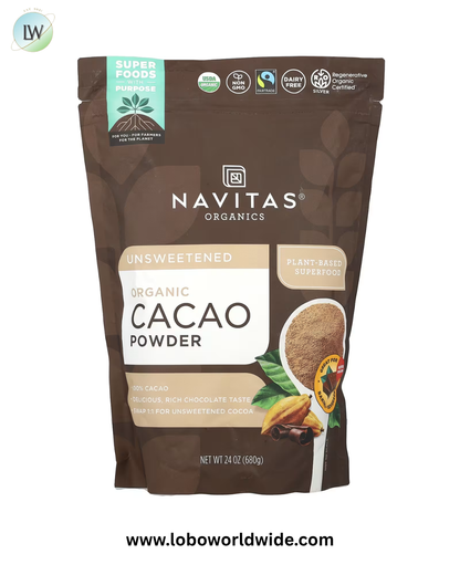 Navitas Organics, Organic Cacao Powder, Unsweetened