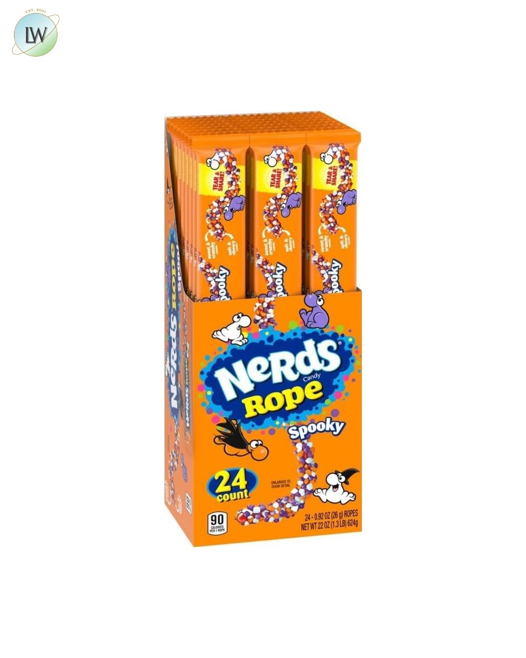 Nerds Spooky Ropes Candy, 0.92oz, 24 pk.