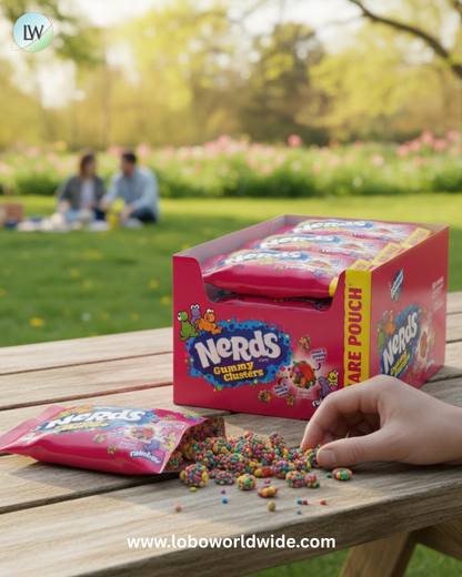Nerds Gummy Clusters Candy, Share Size, 3 oz., 12 pk