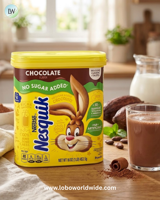 Nesquik, Nestle® Powder, Chocolate, No Sugar Added, 16 oz (453.5 g)