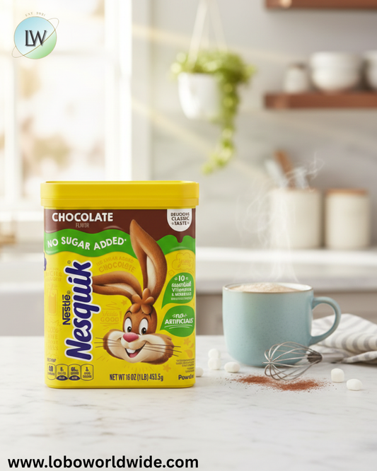 Nestle Nesquik No Sugar Added Chocolate Instant Stir In Powder Mix, 16 oz