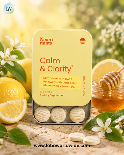 NeuroGum, NeuroMints, Calm & Clarity, Honey Lemon, 12 Pieces Each