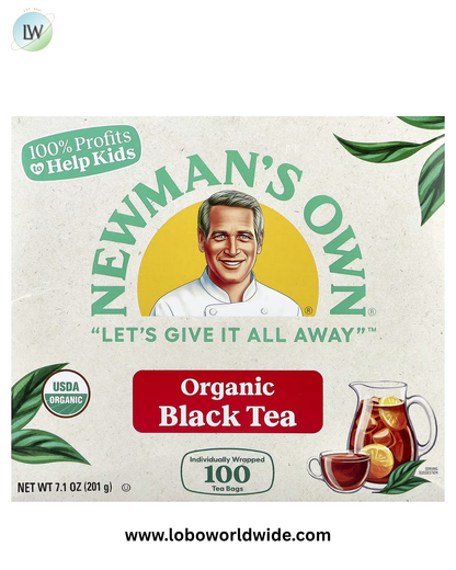 Newman's Own Organics, Organic Black Tea, 100 Tea Bags, 7.1 oz (201 g)