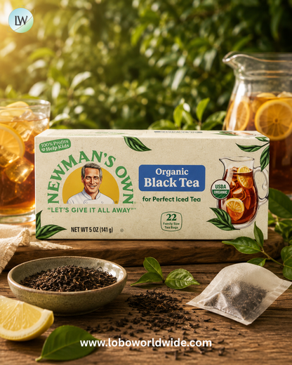 Newman's Own Organics, Organic Black Tea, 22 Tea Bags, 5 oz (141 g)