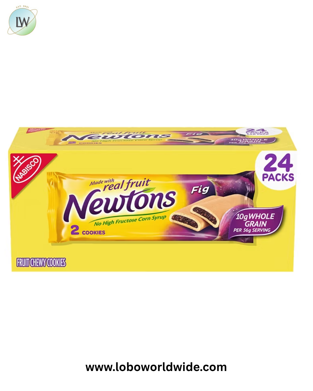 Newtons Fig Bars Soft Fruit Chewy Cookies, 24 pk./2 oz.
