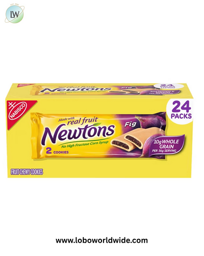 Newtons Fig Bars Soft Fruit Chewy Cookies, 24 pk./2 oz.