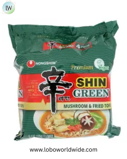 Nongshim Shin Green Ramyun Noodles, 17.6 Ounce -- 4 per case