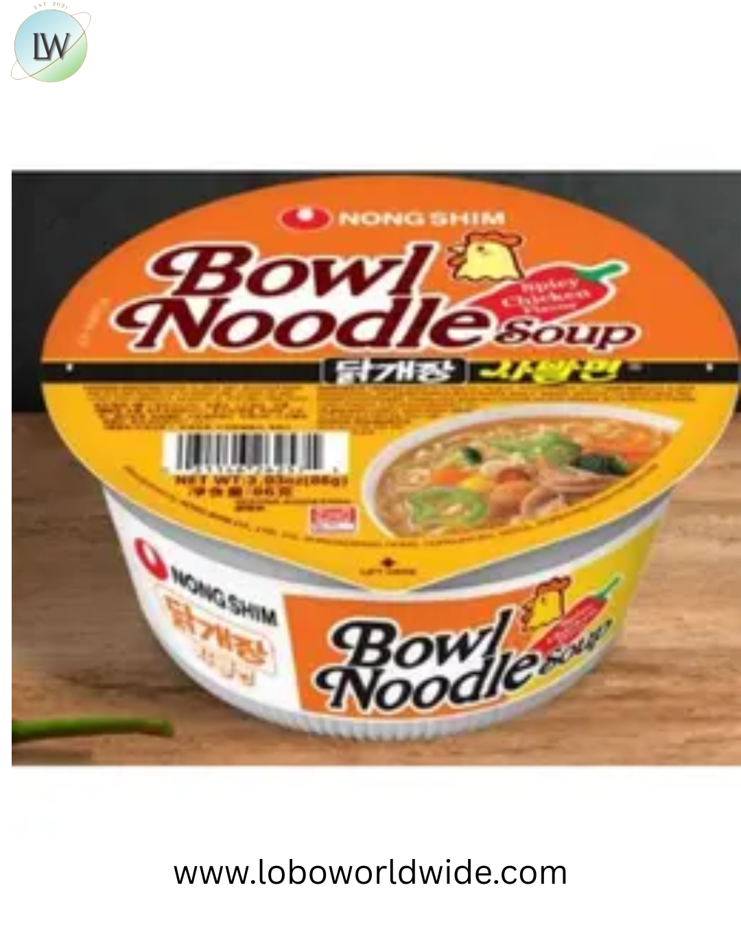 Nongshim Spicy Chicken Flavor Bowl Noodle Soup, 3.03 Ounce -- 12 per case.
