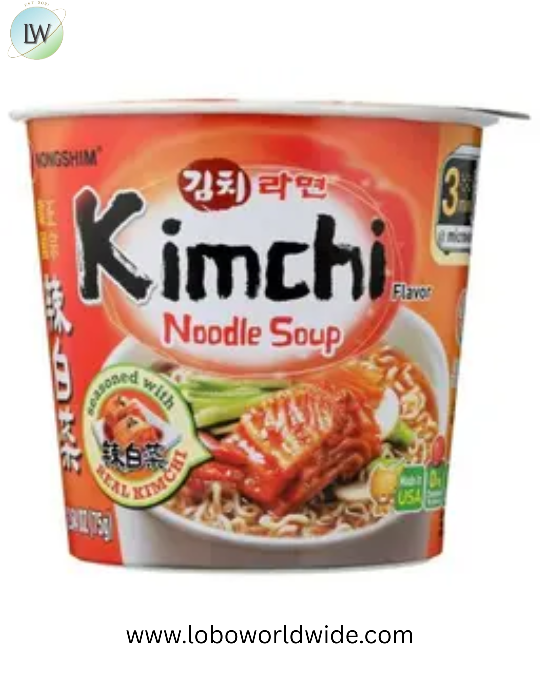Nongshim Kimchi Noodle Soup Cup, 2.64 Ounce -- 6 per case