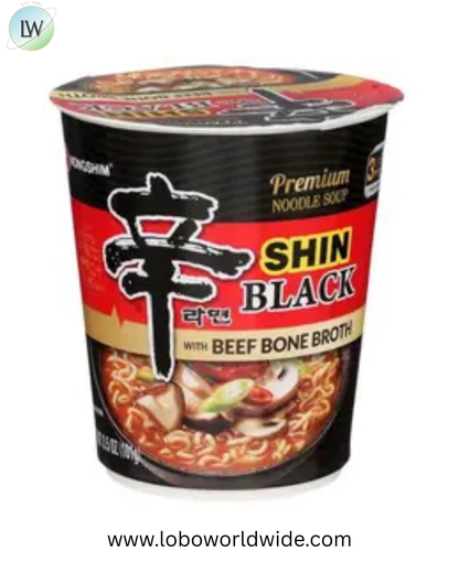Nongshim Shin Black with Beef Bone Broth Noodle Soup