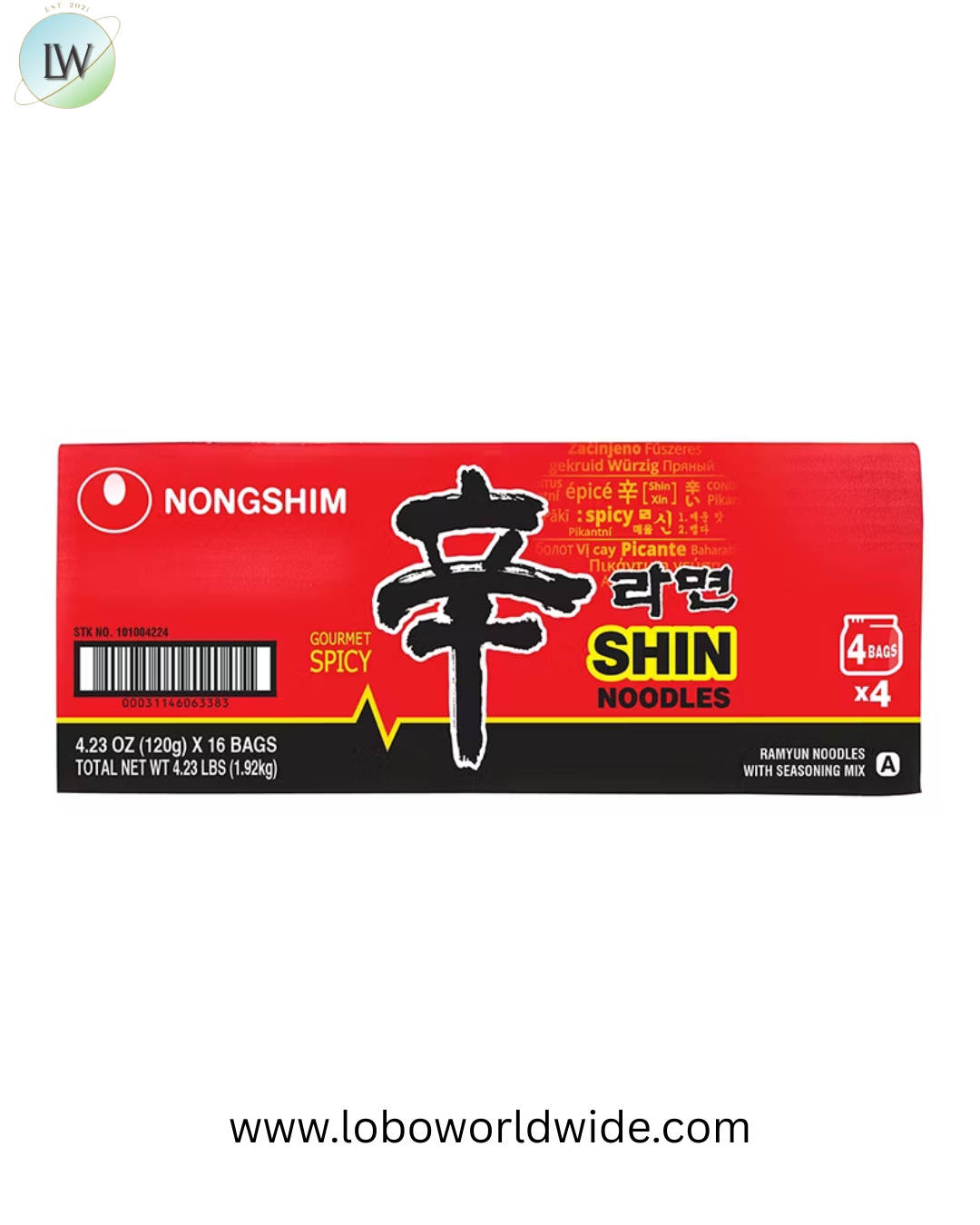 Nong Shim Ramyun Noodle Soup, 16 pk./4.2 oz.