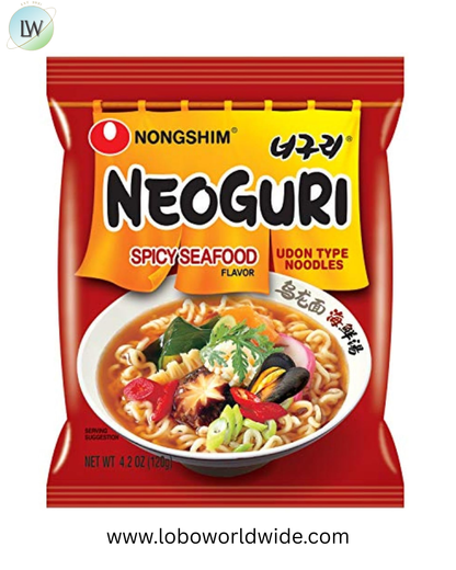 Nongshim Neoguri Spicy Seafood with Udon-Style Noodle, 4.2 Ounce