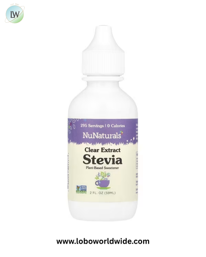 NuNaturals, Clear Extract Stevia, 2 fl oz (59 ml)