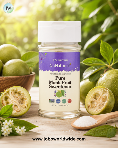 NuNaturals, Pure Monk Fruit Sweetener, 0.71 oz (20 g)