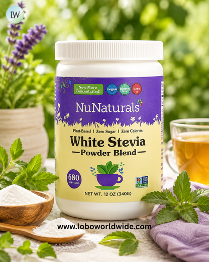 NuNaturals, White Stevia Powder Blend, 12 oz (340 g)