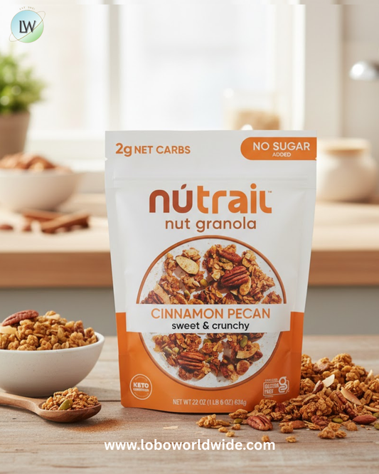 NuTrail Low Carb Keto Nut Granola, Cinnamon Pecan, 22 oz.