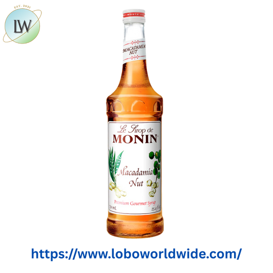 Monin Premium Macadamia Nut Flavoring Syrup 750 mL