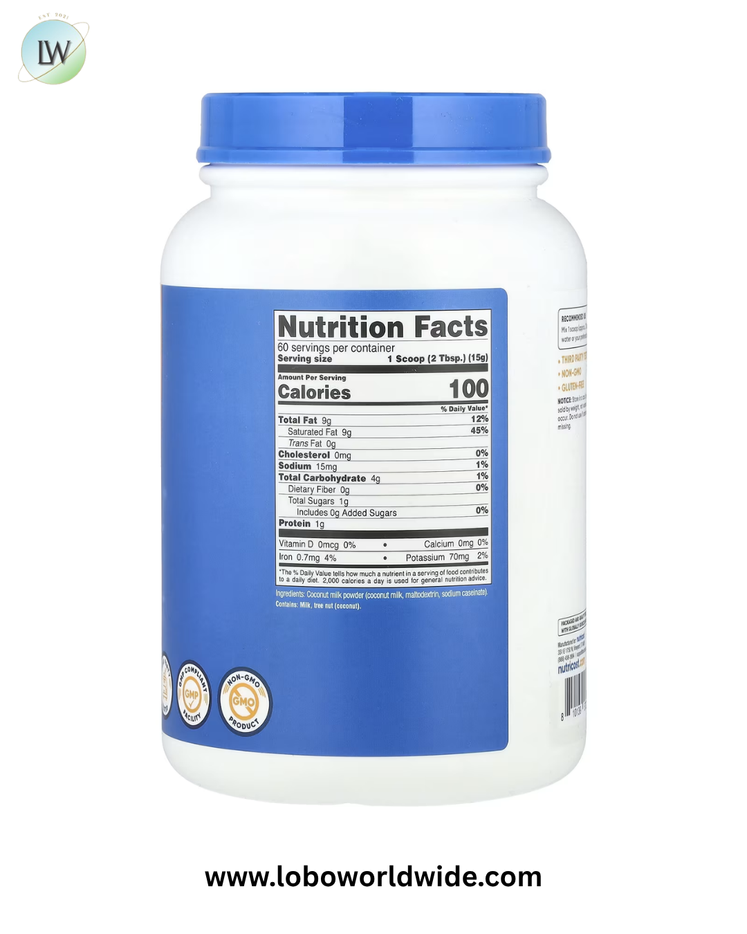 Nutricost, Coconut Milk Powder, Unflavored