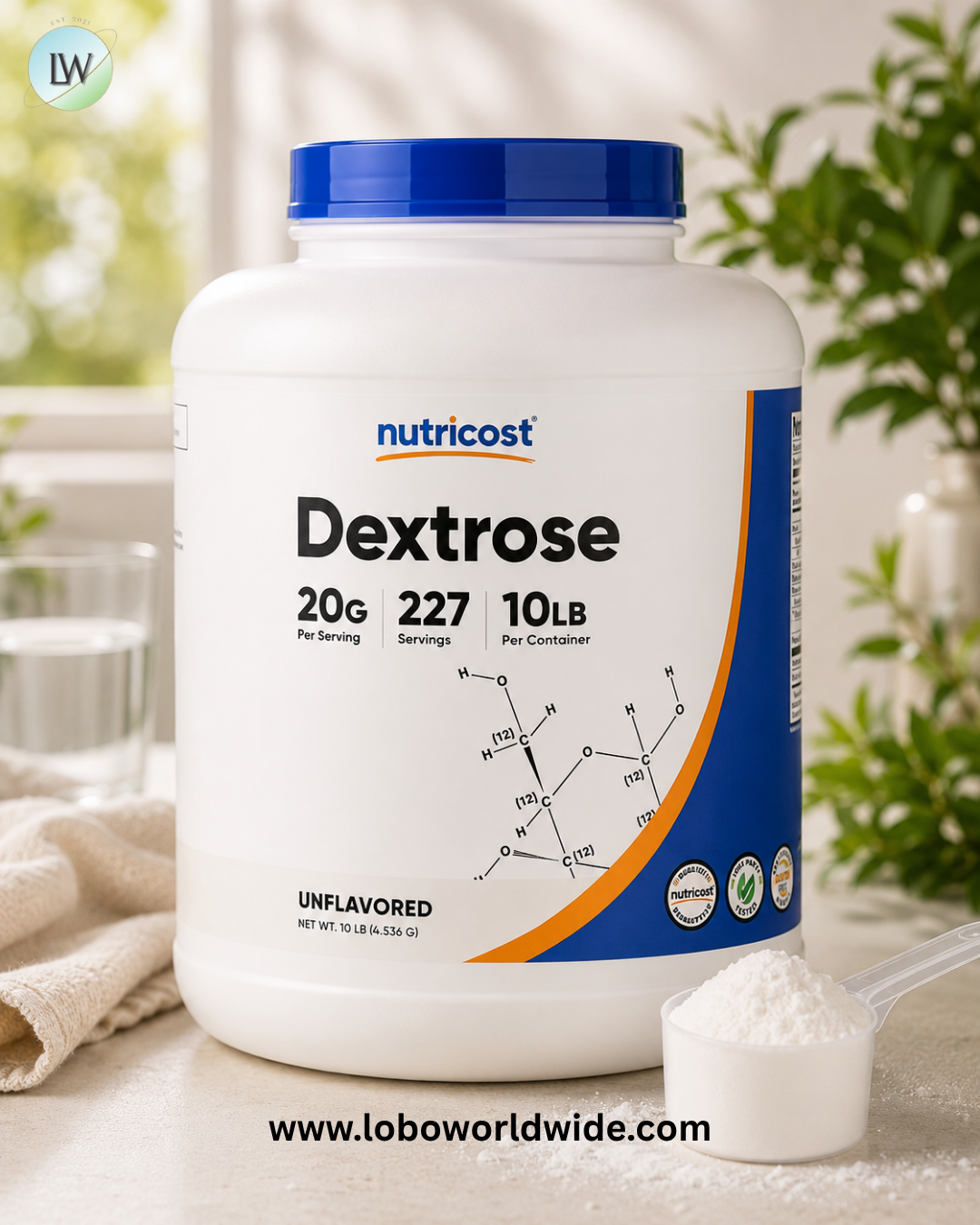 Nutricost, Dextrose, Unflavored