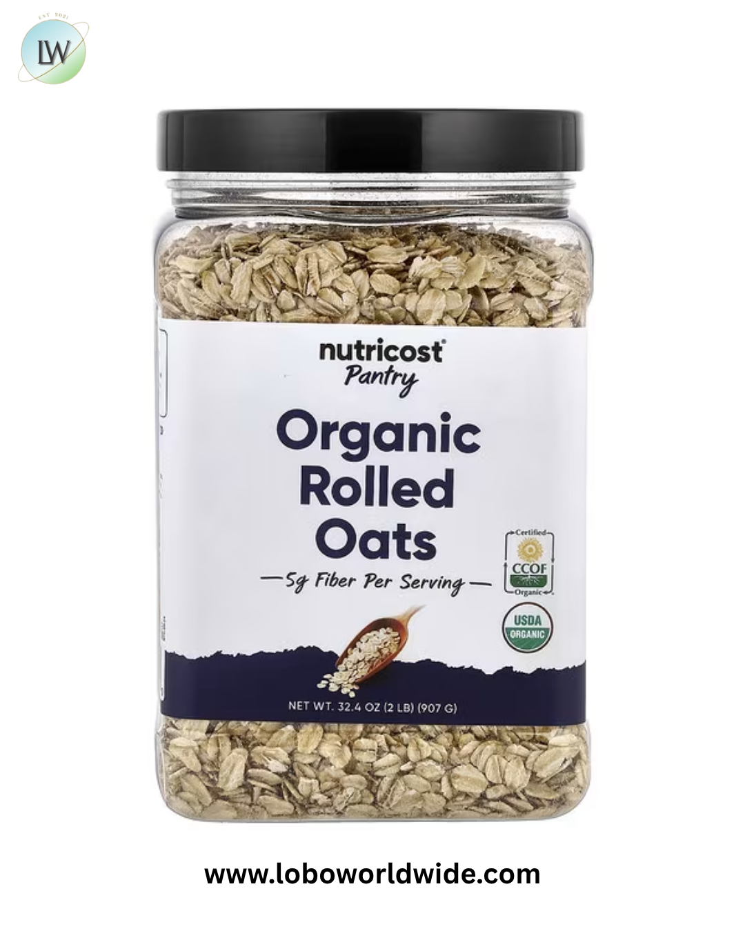 Nutricost, Pantry, Organic Rolled Oats, 32.4 oz (907 g)