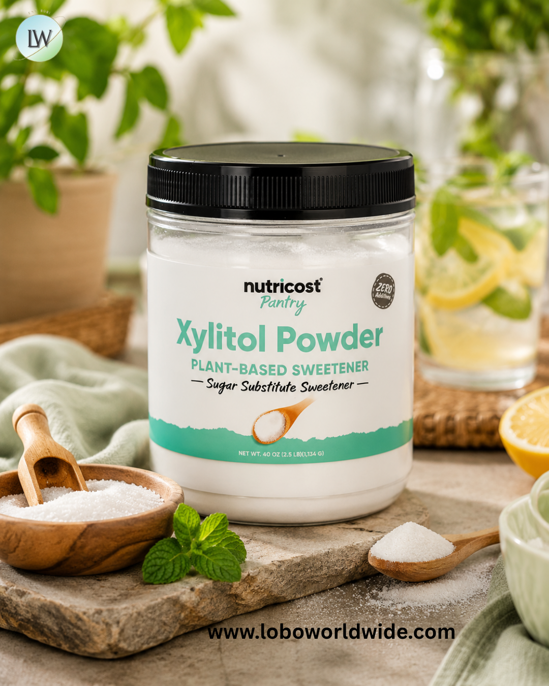 Nutricost, Pantry, Xylitol Powder, Plant-Based Sweetener, 2.5 lb (1,134 g)