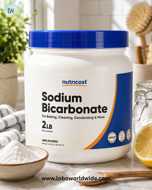 Nutricost, Sodium Bicarbonate Powder, Unflavored, 2 lb (907 g)