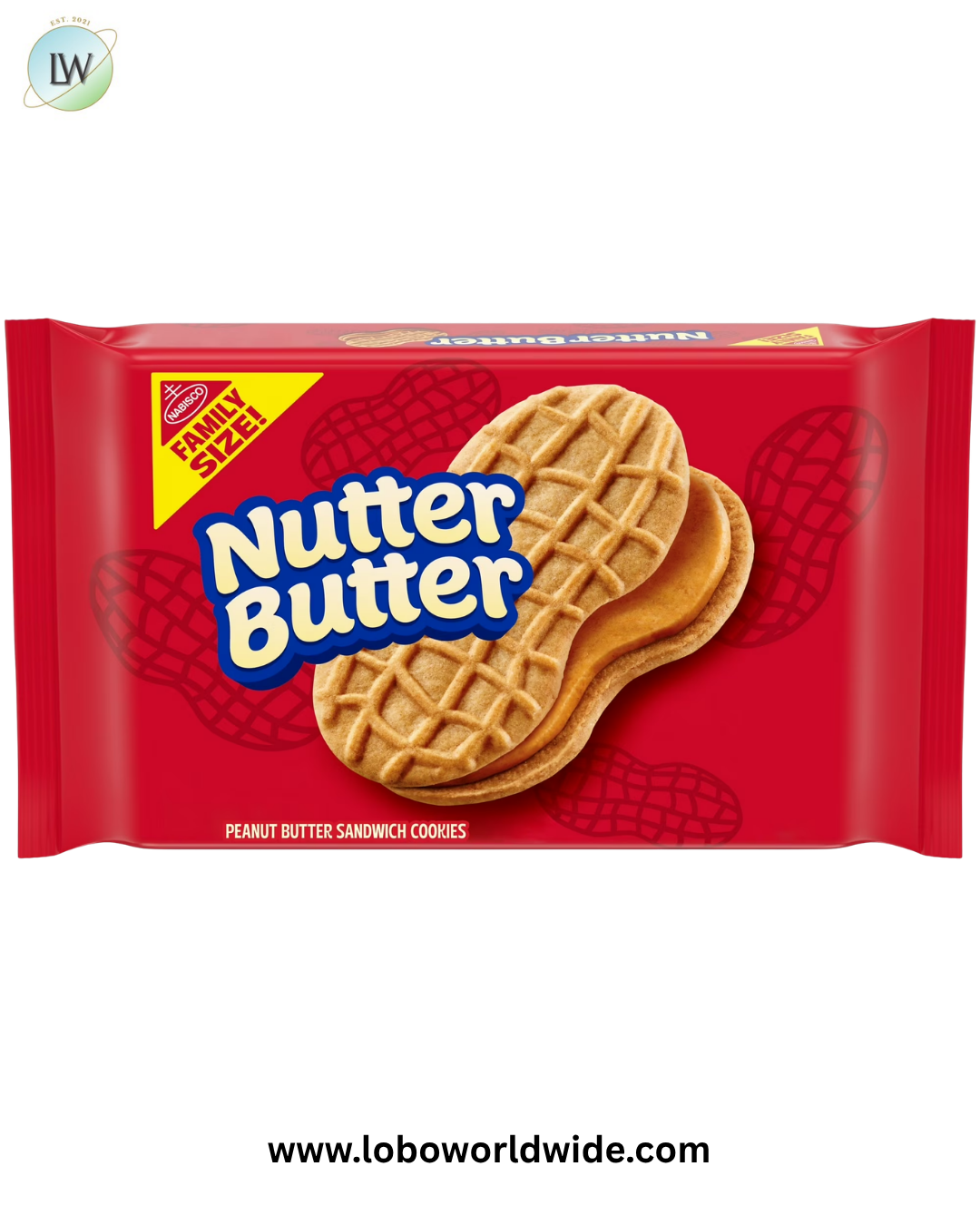 Nutter Butter Family Size Peanut Butter Sandwich Cookies, 16 oz