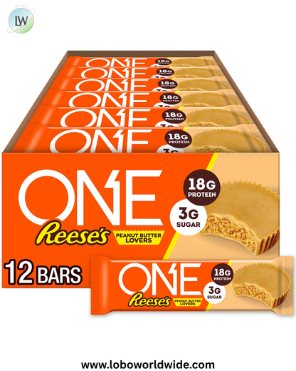ONE Protein Bars, Hershey's Cookies 'n' Creme, Gluten Free with 18g Protein and 3g Sugar, Pantry Staples, 2.12 oz (12 Count)