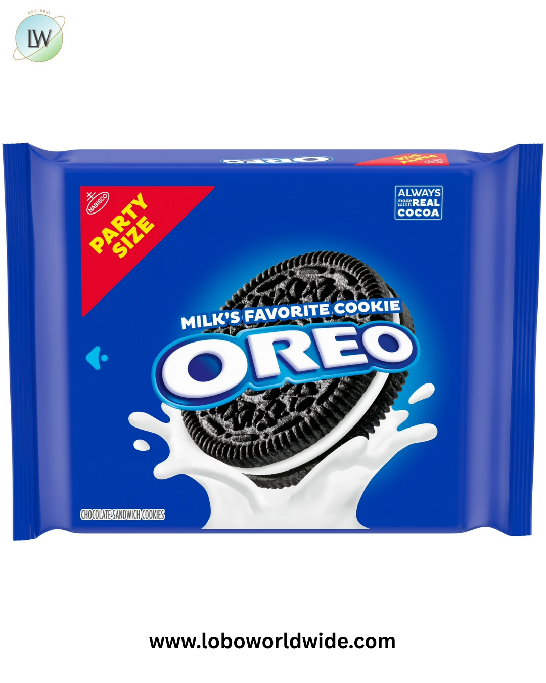 OREO Chocolate Sandwich Cookies, Party Size, 24.16 oz