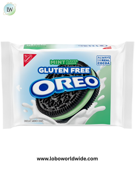 OREO Gluten Free Mint Creme Chocolate Sandwich Cookies, Gluten Free Cookies, 12.47 oz