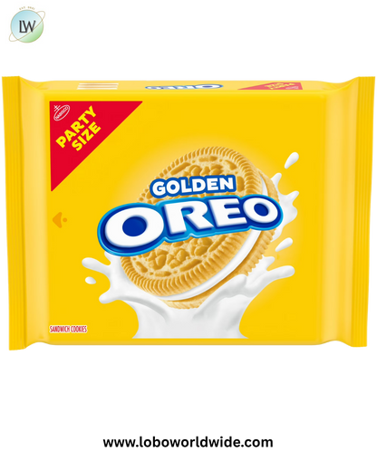 OREO Golden Sandwich Cookies, Party Size, 24.16 oz