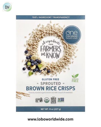 One Degree Organic Foods, Sprouted Brown Rice Crisps, 8 oz (227 g)