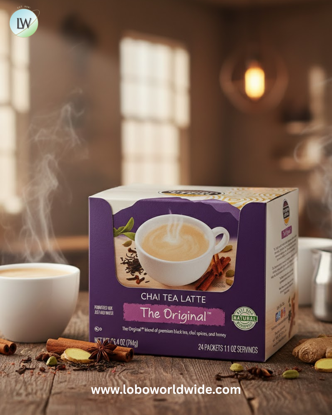 Oregon Chai Single Serve Packets Original Chai Dry Mix 24 ct.