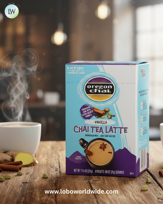Oregon Chai Single-Serve Packets Vanilla Chai Dry Mix - 48/Case