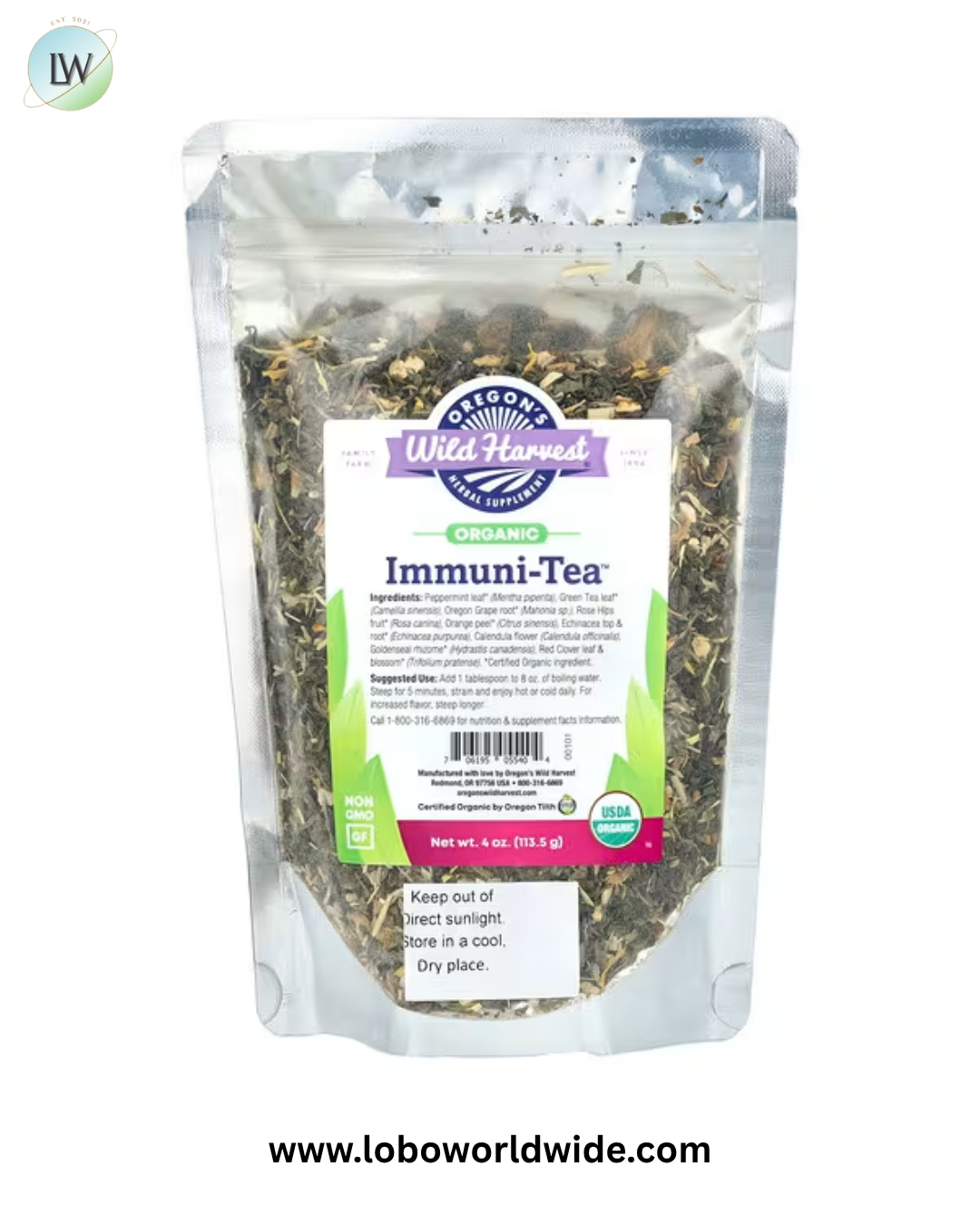 Oregon's Wild Harvest, Organic Immuni-Tea, 4 oz (113.5 g)