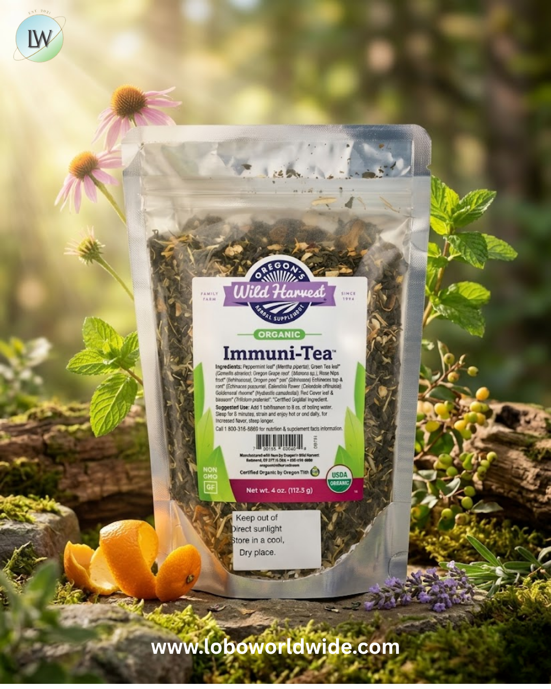 Oregon's Wild Harvest, Organic Immuni-Tea, 4 oz (113.5 g)