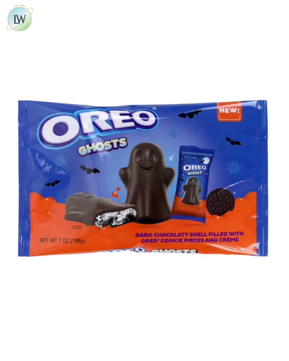 Oreo Crème Filled Dark Chocolate Ghosts Halloween Bag, 7 oz.