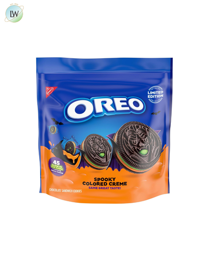 Oreo Green and Orange Creme Chocolate Sandwich Halloween Cookies, 45 ct.