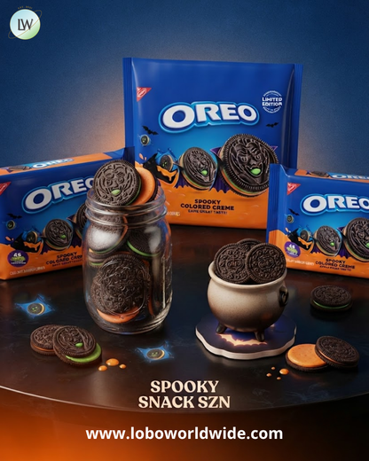 Oreo Green and Orange Creme Chocolate Sandwich Halloween Cookies, 45 ct.