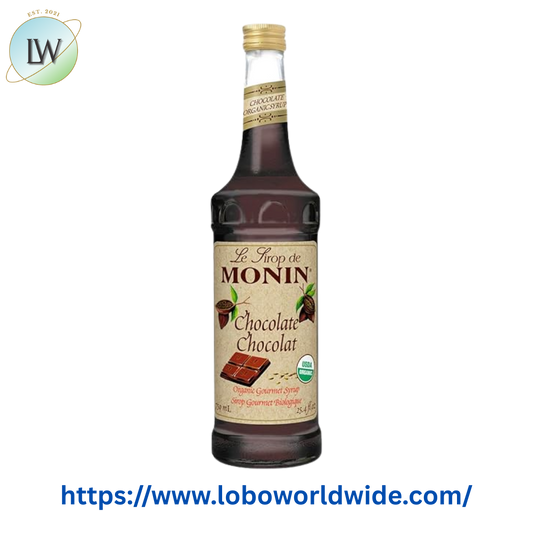 Monin Organic Chocolate Flavoring Syrup 750 mL