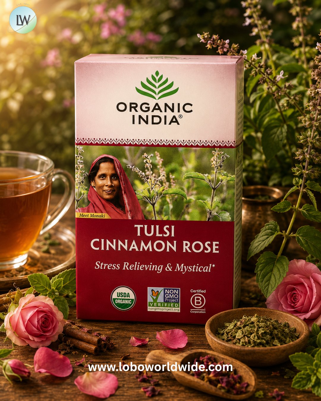 Organic India, Tulsi Tea, Caffeine Free, 18 Infusion Bags, 1.27 oz (36 g)