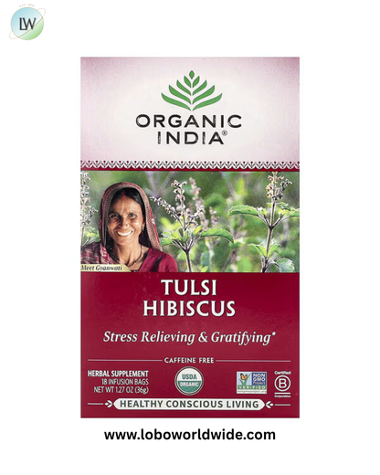 Organic India, Tulsi Tea, Caffeine Free, 18 Infusion Bags, 1.27 oz (36 g)