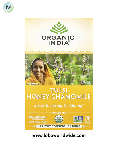 Organic India, Tulsi Tea, Caffeine Free, 18 Infusion Bags, 1.27 oz (36 g)