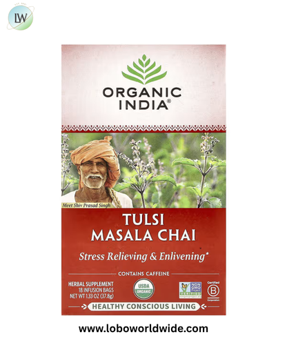 Organic India, Tulsi Tea, Caffeine Free, 18 Infusion Bags, 1.27 oz (36 g)