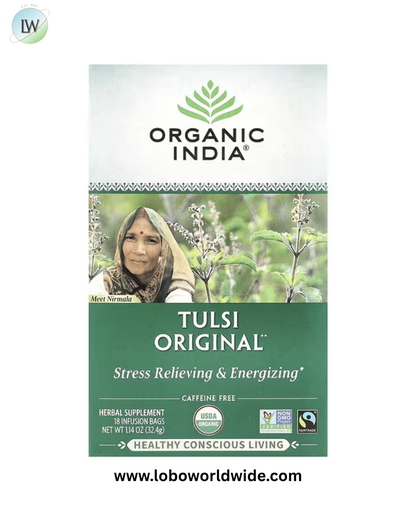 Organic India, Tulsi Tea, Caffeine Free, 18 Infusion Bags, 1.27 oz (36 g)