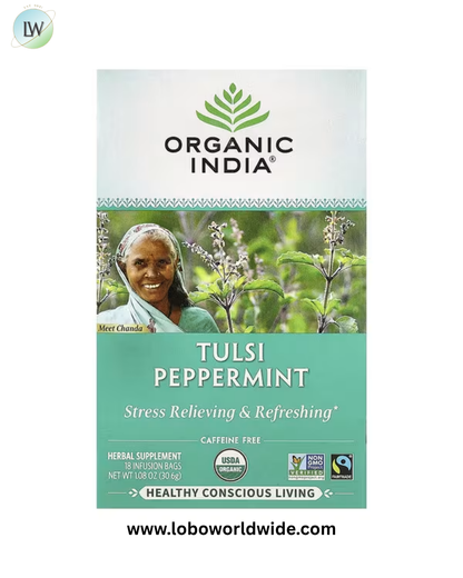 Organic India, Tulsi Tea, Caffeine Free, 18 Infusion Bags, 1.27 oz (36 g)