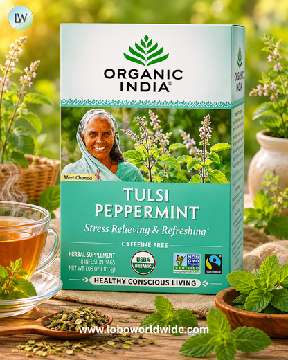 Organic India, Tulsi Tea, Caffeine Free, 18 Infusion Bags, 1.27 oz (36 g)