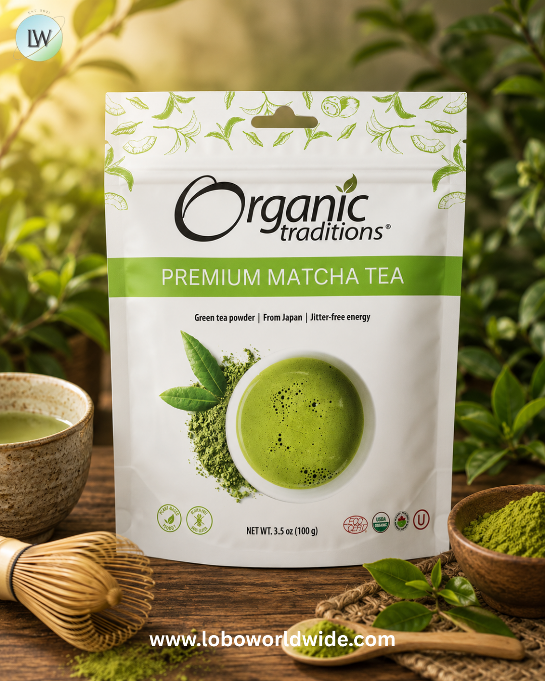 Organic Traditions, Premium Matcha Tea, 3.5 oz (100 g)
