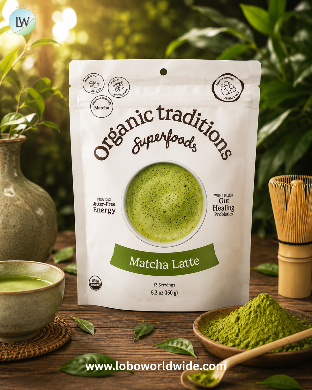 Organic Traditions, Superfoods, Matcha Latte, 5.3 oz (150 g)